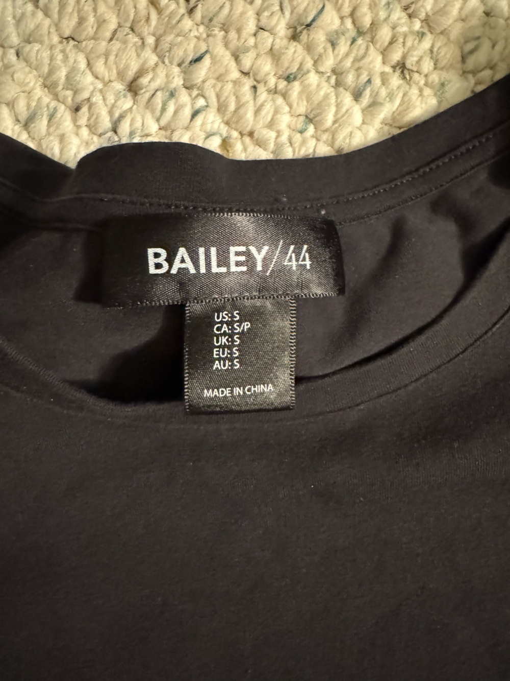 Bailey 44 Black Ruffled Sleeve Tee - Picture 2 of 4
